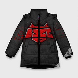 Куртка зимняя для девочки Hellraisers, цвет: 3D-черный