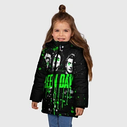 Куртка зимняя для девочки Green Day: Acid Colour, цвет: 3D-черный — фото 2