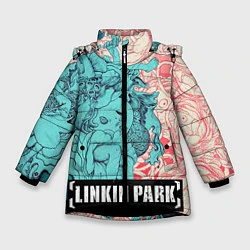 Куртка зимняя для девочки Linkin Park: Sky Girl, цвет: 3D-черный