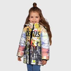 Куртка зимняя для девочки The Beatles: Colour Spray, цвет: 3D-красный — фото 2