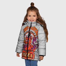 Куртка зимняя для девочки Freddy Pizza, цвет: 3D-черный — фото 2