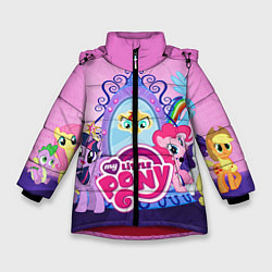 Куртка зимняя для девочки My Little Pony, цвет: 3D-красный