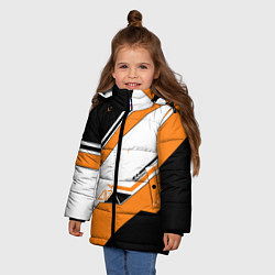 Куртка зимняя для девочки CS:GO Asiimov, цвет: 3D-черный — фото 2