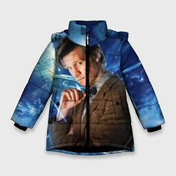 Куртка зимняя для девочки 11th Doctor Who, цвет: 3D-черный