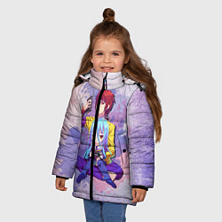 Куртка зимняя для девочки No Game No Life, цвет: 3D-светло-серый — фото 2