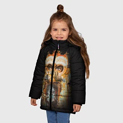 Куртка зимняя для девочки Michael Jackson Show, цвет: 3D-черный — фото 2