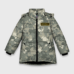 Куртка зимняя для девочки AB IV +, цвет: 3D-черный