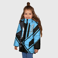 Куртка зимняя для девочки CS:GO Vulcan, цвет: 3D-светло-серый — фото 2