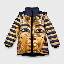 Куртка зимняя для девочки Фараон, цвет: 3D-черный