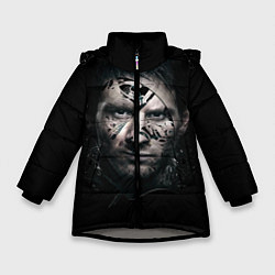Куртка зимняя для девочки Messi Black, цвет: 3D-светло-серый