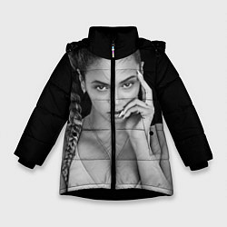 Куртка зимняя для девочки Beyonce Eyes, цвет: 3D-черный