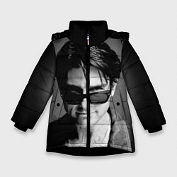 Куртка зимняя для девочки Том Круз, цвет: 3D-черный