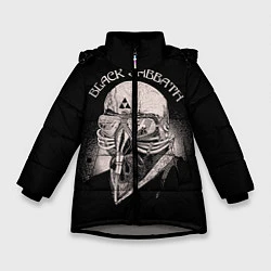 Куртка зимняя для девочки Black Sabbath: Acid Cosmic, цвет: 3D-светло-серый