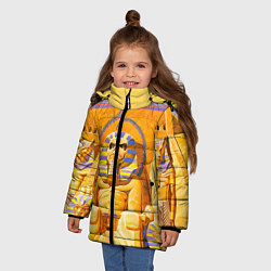 Куртка зимняя для девочки Iron Maiden: Pharaon, цвет: 3D-черный — фото 2