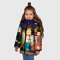 Куртка зимняя для девочки Minecraft Men's, цвет: 3D-черный — фото 2