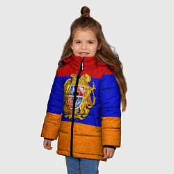 Куртка зимняя для девочки Армения, цвет: 3D-красный — фото 2