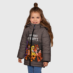 Куртка зимняя для девочки Five Nights At Freddy's, цвет: 3D-красный — фото 2