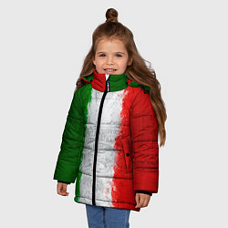 Куртка зимняя для девочки Italian, цвет: 3D-черный — фото 2
