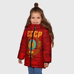 Куртка зимняя для девочки СССР, цвет: 3D-черный — фото 2