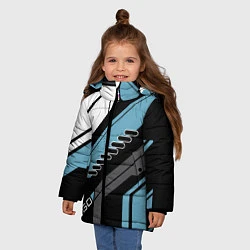 Куртка зимняя для девочки CS:GO Vulcan Style, цвет: 3D-черный — фото 2
