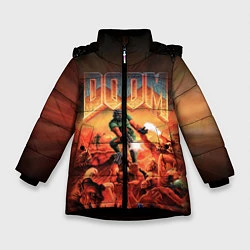 Куртка зимняя для девочки DOOM: 1993, цвет: 3D-черный