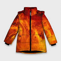 Зимняя куртка для девочки Огонь 2