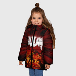 Куртка зимняя для девочки DOOM: 2016, цвет: 3D-черный — фото 2