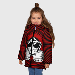 Куртка зимняя для девочки Vape Monkey, цвет: 3D-черный — фото 2