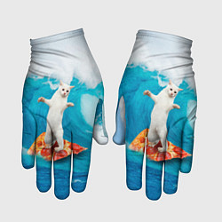 Перчатки Кот-серфер цвета 3D-принт — фото 1