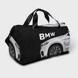 Сумки спортивные BMW: White Style, цвет: 3D-принт