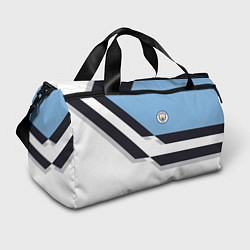 Сумки спортивные Manchester City FC: White style, цвет: 3D-принт