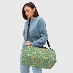 Сумки спортивные Милые зайчата на полянке, цвет: 3D-принт — фото 2