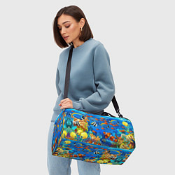 Сумки спортивные Коралловые рыбки, цвет: 3D-принт — фото 2