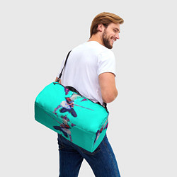 Сумки спортивные ЧЕЛОВЕК БЕНЗОПИЛА ДЕНДЖИ, цвет: 3D-принт — фото 2