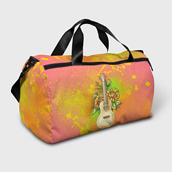 Спортивная сумка Гитара и подсолнухи