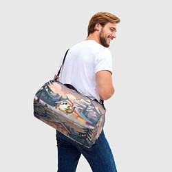 Сумки спортивные Тигр поет песни в караоке, цвет: 3D-принт — фото 2