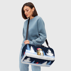 Сумки спортивные Удивленный тигр 2022, цвет: 3D-принт — фото 2