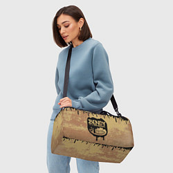 Сумки спортивные ЧЕРНЫЙ БЕНДИ BENDY AND THE INK MACHINE, цвет: 3D-принт — фото 2