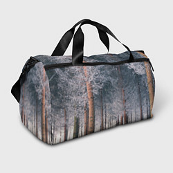 Спортивная сумка Зимний еловый лес