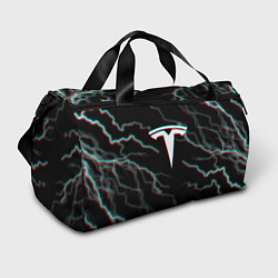 Сумки спортивные Tesla Glitch молнии, цвет: 3D-принт