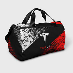 Сумки спортивные Tesla - Logo Pattern, цвет: 3D-принт