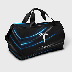 Сумки спортивные Tesla - Неоновые полосы, цвет: 3D-принт
