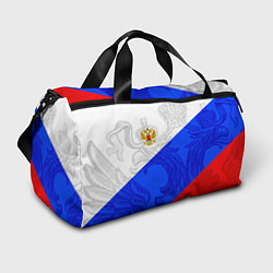 Сумки спортивные Российский герб: триколор, цвет: 3D-принт