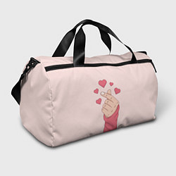 Сумки спортивные Жест Хани сердце из EXID, цвет: 3D-принт