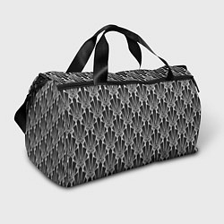 Спортивная сумка Черно-белый модный геометрический узор арт деко