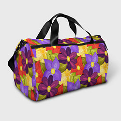 Сумки спортивные MULTICOLORED PANSIES, цвет: 3D-принт