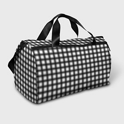 Сумки спортивные Black and white trendy checkered pattern, цвет: 3D-принт