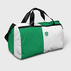 Сумки спортивные ФК Ахмат бело-зеленая форма, цвет: 3D-принт