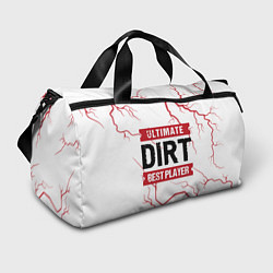 Сумки спортивные Dirt: красные таблички Best Player и Ultimate, цвет: 3D-принт