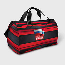 Сумки спортивные Red & Black - Russia, цвет: 3D-принт